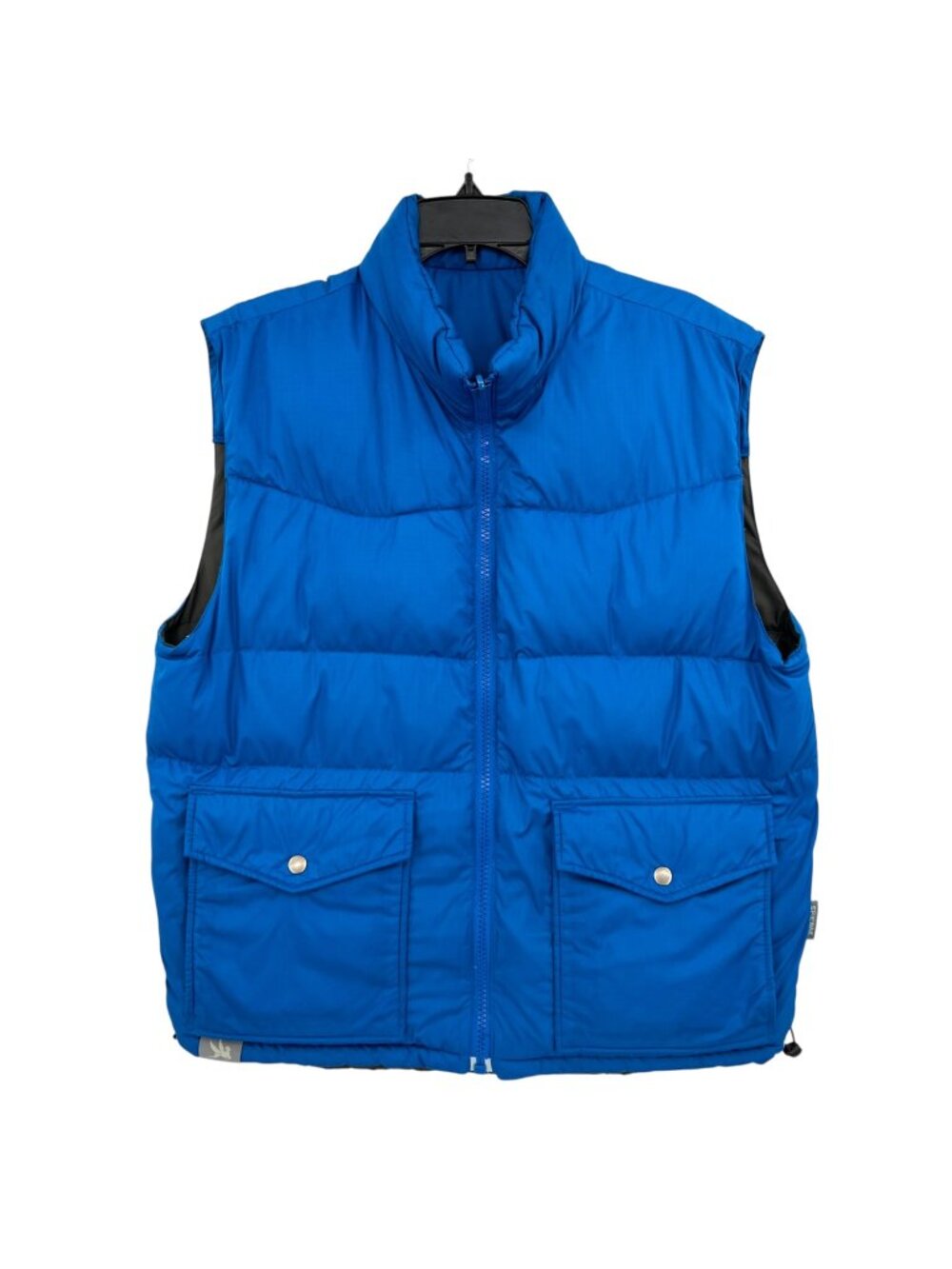 Spiewak Reversible Down Puffer Vest Blue Brown Size Large Retro Ski Gorpcore